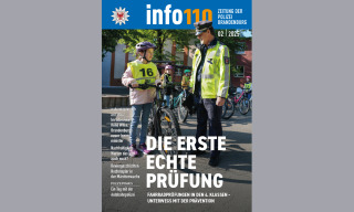 Zeitung der Polizei Brandenburg Info 110 Ausgabe 2/2025