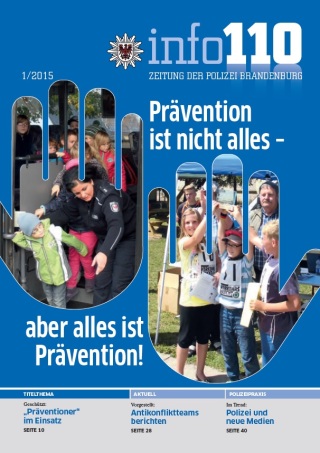 Zeitung der Polizei Brandenburg Info 110 Ausgabe 1 2015