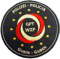 Ärmelabzeichen des Gemeinsamen Deutsch-Polnischen Polizeiteams Guben/Gubin (GPT)