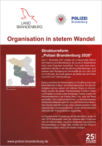 25 Jahre Polizei Brandenburg - Personelle Entwicklung