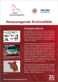 25 Jahre Polizei Brandenburg - Schlapphut-Bande