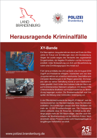 25 Jahre Polizei Brandenburg - XY-Bande