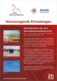 25 Jahre Polizei Brandenburg - Internationale Luft- und Raumfahrtausstellung