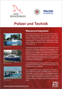 25 Jahre Polizei Brandenburg - Wasserschutzpolizei
