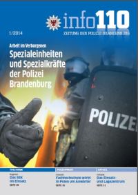Zeitung der Polizei Brandenburg Info 110 Ausgabe 1 2014
