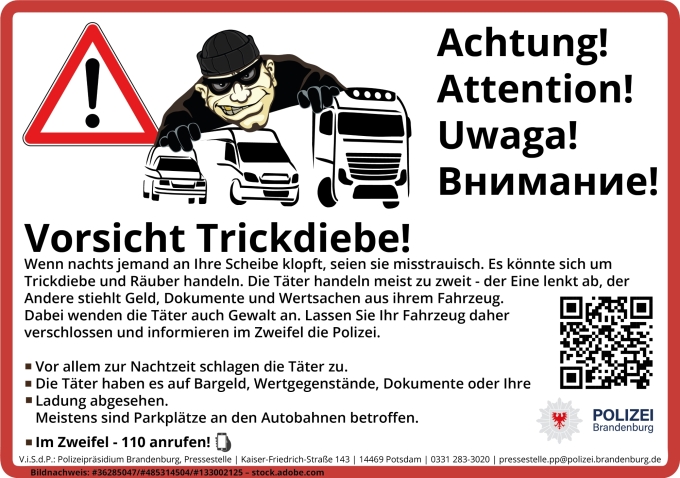 Vorsicht Trickdiebe deutsch