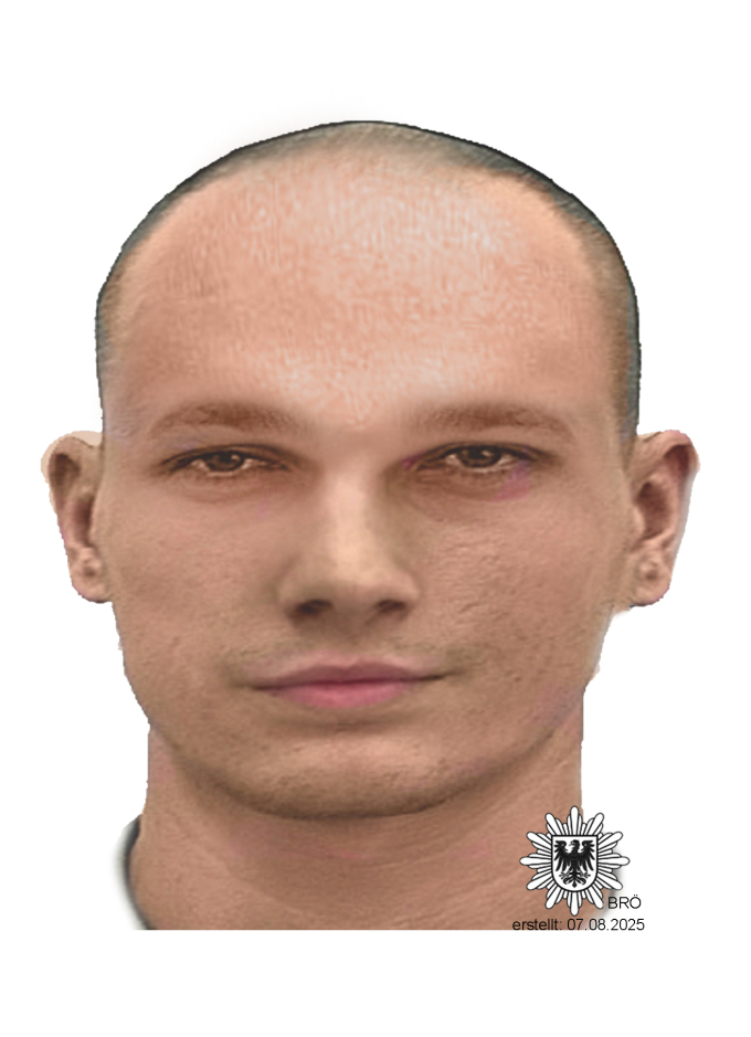 Phantombild eines Tatverdächtigen eines versuchten Betruges