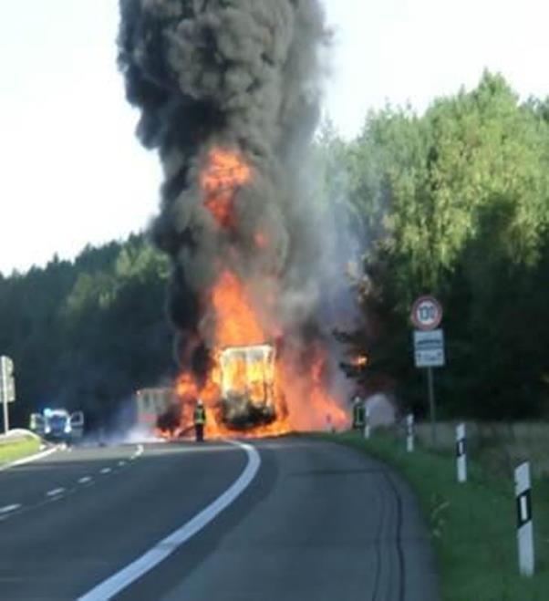 Verkehrsunfallbilanz PD Nord 2014 brennender LKW
