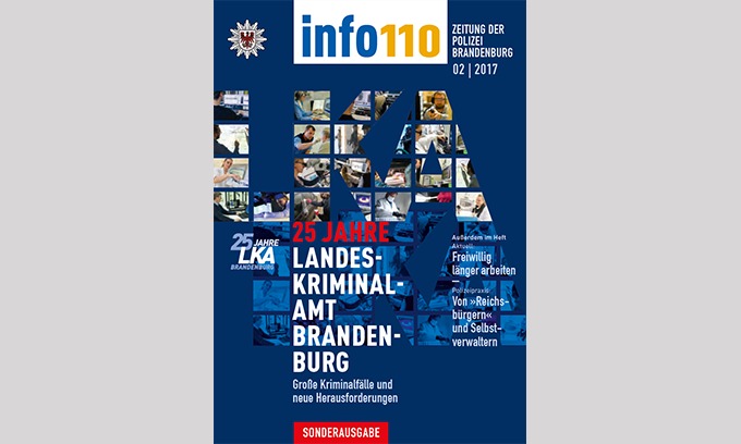 Zeitschrift der Polizei Brandenburg, Info 110, Ausgabe 2/2017
